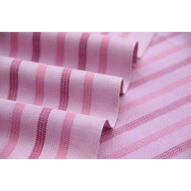 (152) Cotton Azo free dyed yardage from Kutch - Pink, burgundy, checks, vertical stripes
