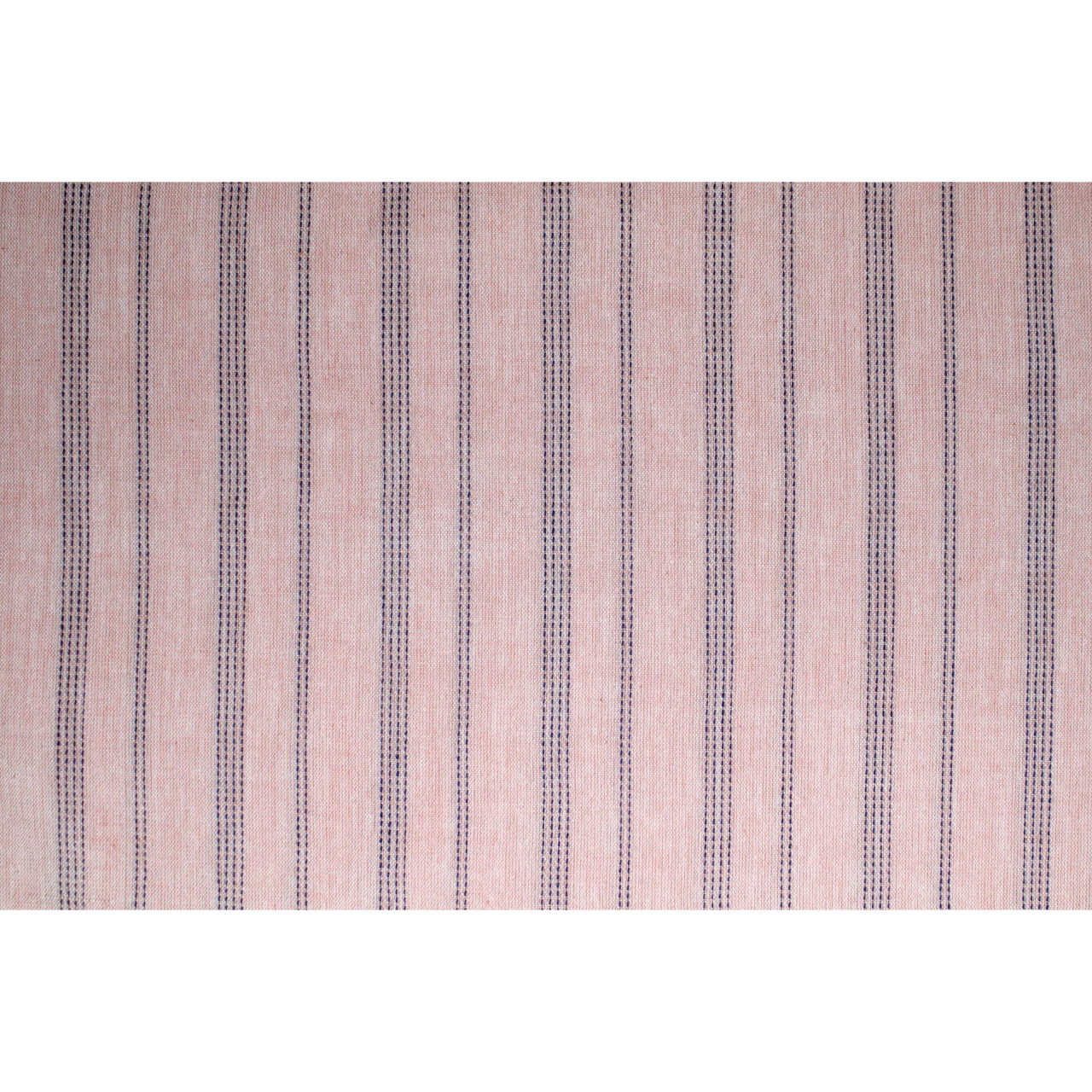 (181) Cotton Azo free dyed yardage from Chhattisgarh - Light saffron, vertical stripes