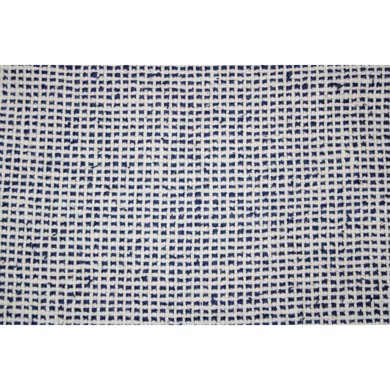 (1336) Silk noil Azo-free dyed yardage from Bihar - Indigo, off white