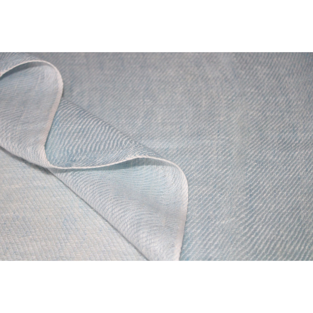 (1425) Linen Azo-free dyed stole from Bihar - Green, mustard, stripes
