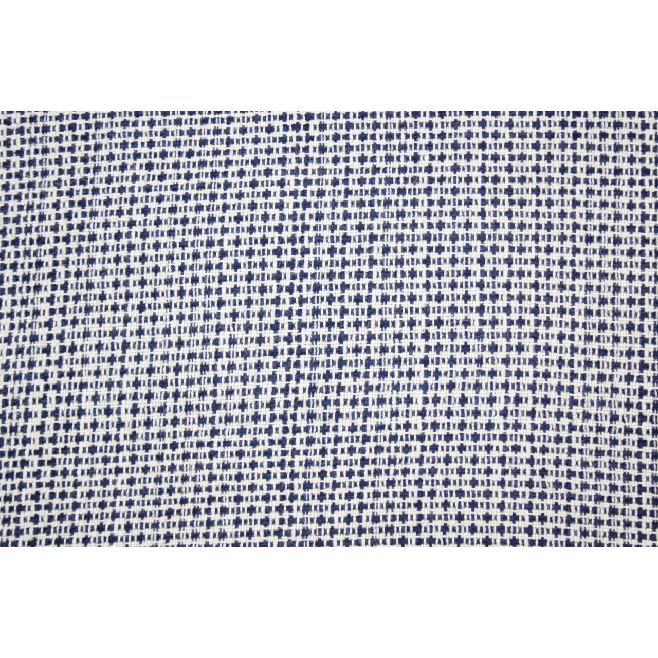 (45) Cotton Azo-free dyed yardage from Bihar - Textured, indigo, kora, white, off white