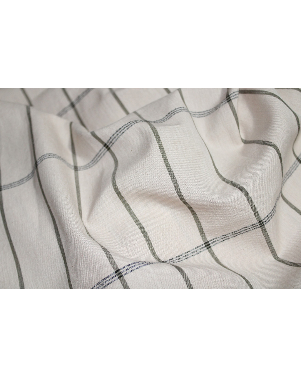 (407) Cotton Azo-free dyed stole from Nagaland - Peach, blue, vertical stripes, horizontal stripes