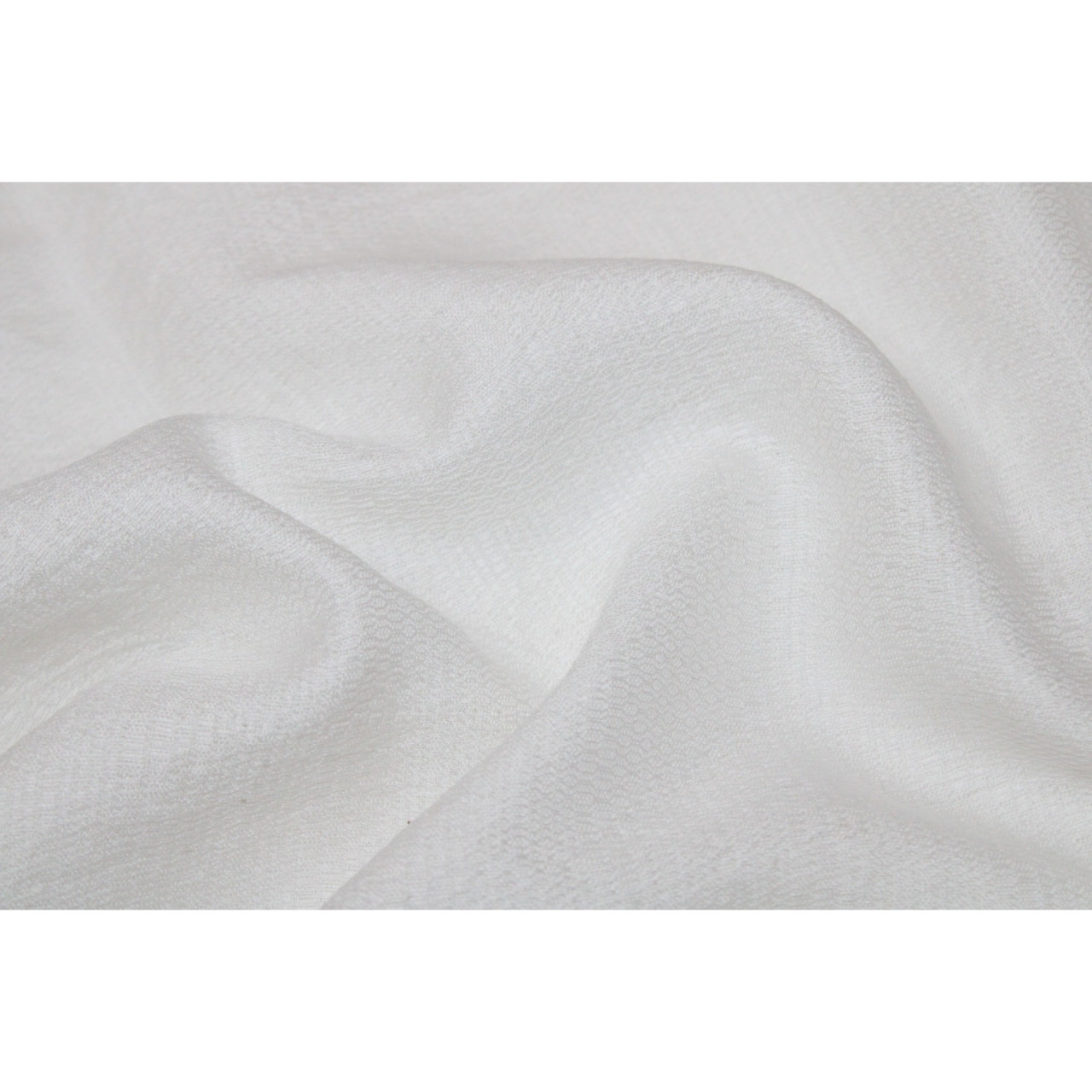 (1575) Cotton undyed yardage from Maheshwar - White, textured