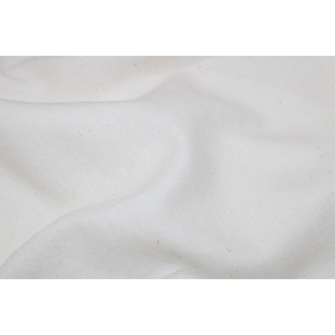 (1840) Organic cotton undyed yardage from Maheshwar - Kora, twill, textured