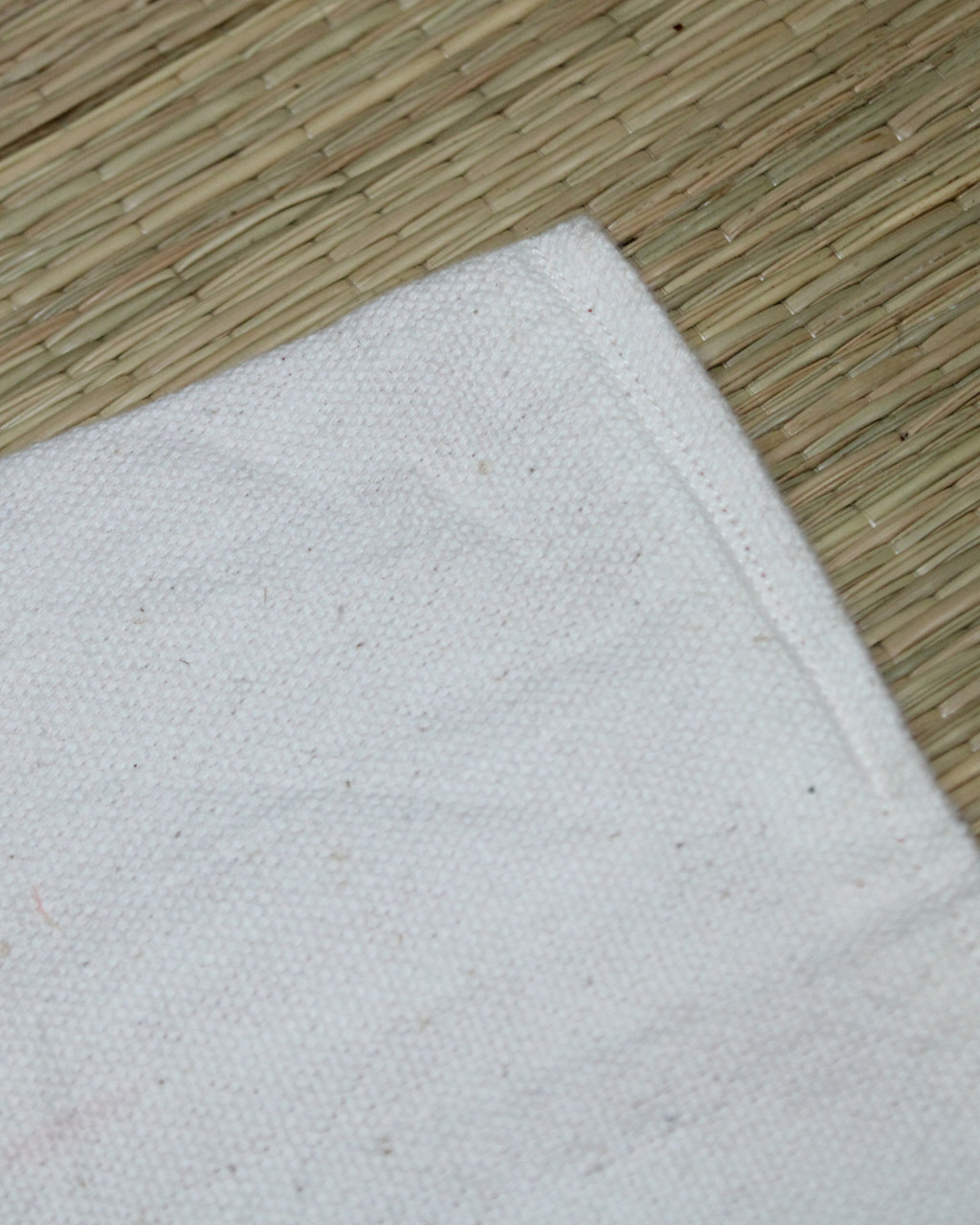 (1865) Cotton Azo-free dyed cutlery pouch from Maheshwar - Indigo, white, checks, textured, cerulean, dark indigo, blue, space dyed