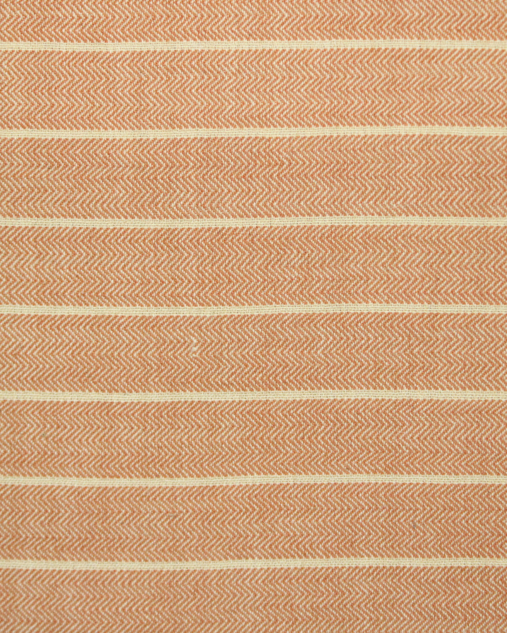 (2068) Cotton Azo-free dyed Contemporary yardage from Maheshwar - Orange, light yellow, stripes, pointed twill, light orange, light saffron