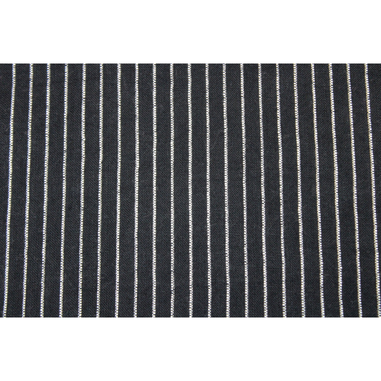(1035) Cotton Azo-free dyed yardage from Murshidabad - Black, white, stripes