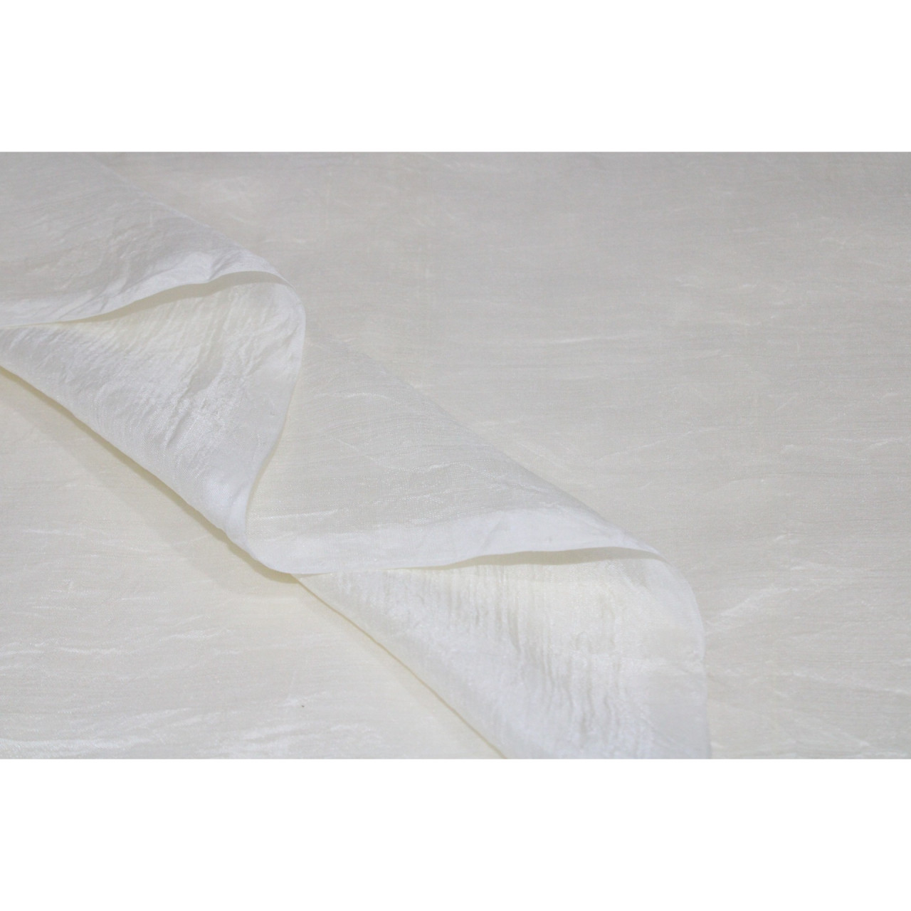 (746) Mulberry silk undyed yardage from Murshidabad - White, plain