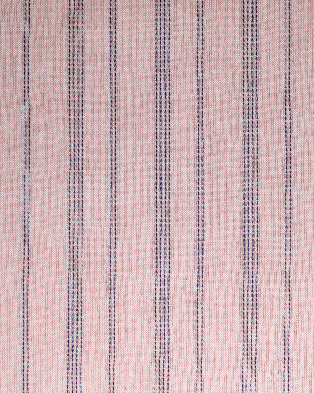 (181) Cotton Azo free dyed yardage from Chhattisgarh - Light saffron, vertical stripes