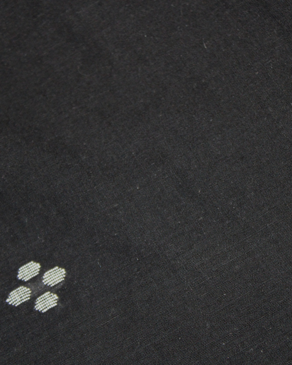 (1580) Cotton Azo-free dyed Jamdani yardage from Burdwan with cotton motifs and cotton motifs - Black, white, motif, stripes