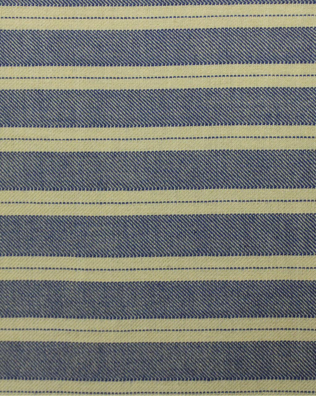 (144) Cotton Azo free dyed yardage from Kutch - Khaki, navy blue, twill, horizontal stripes
