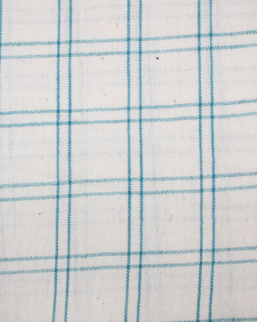 (1527) Cotton Azo-free dyed yardage from Maheshwar - White, green, checks