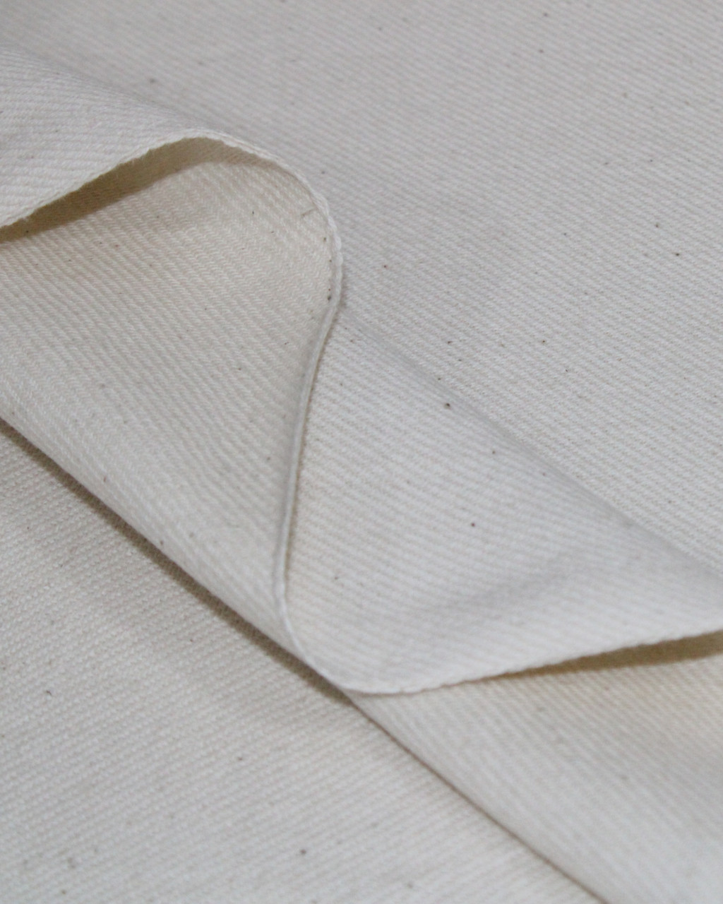 (1549) Cotton and khadi  undyed yardage from Maheshwar - White, twill