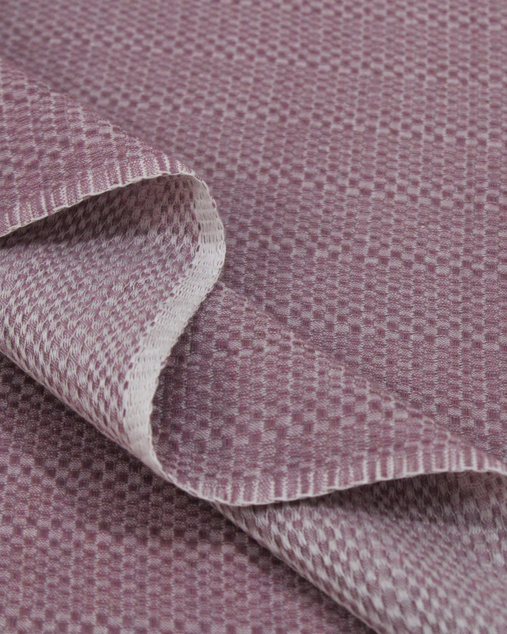 (1598) Cotton Azo-free dyed stole from Maheshwar - Purple, white, mustard, stripes, piped fringes