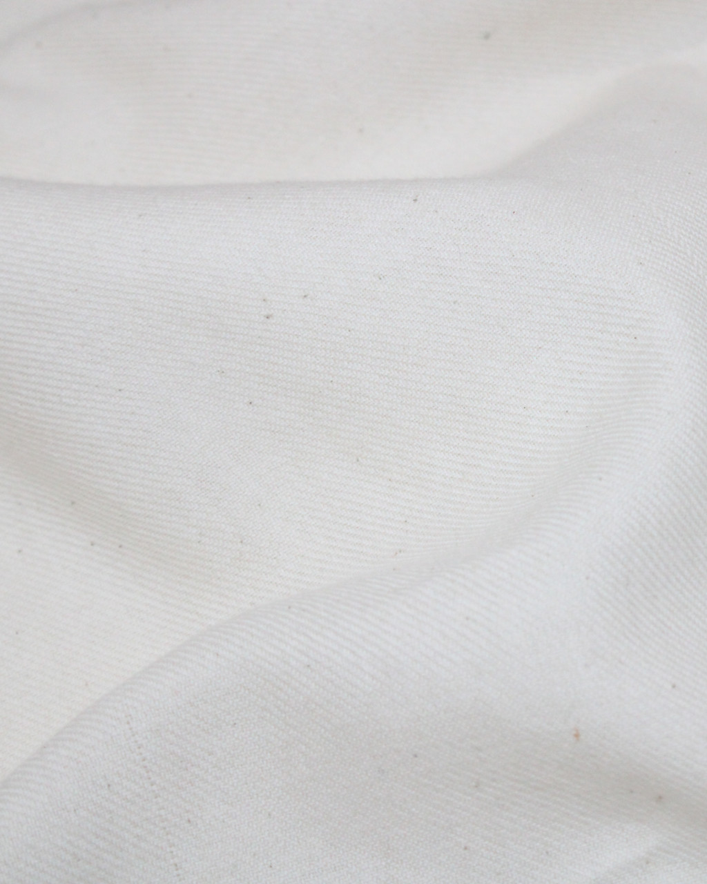 (1840) Organic cotton undyed yardage from Maheshwar - Kora, twill, textured