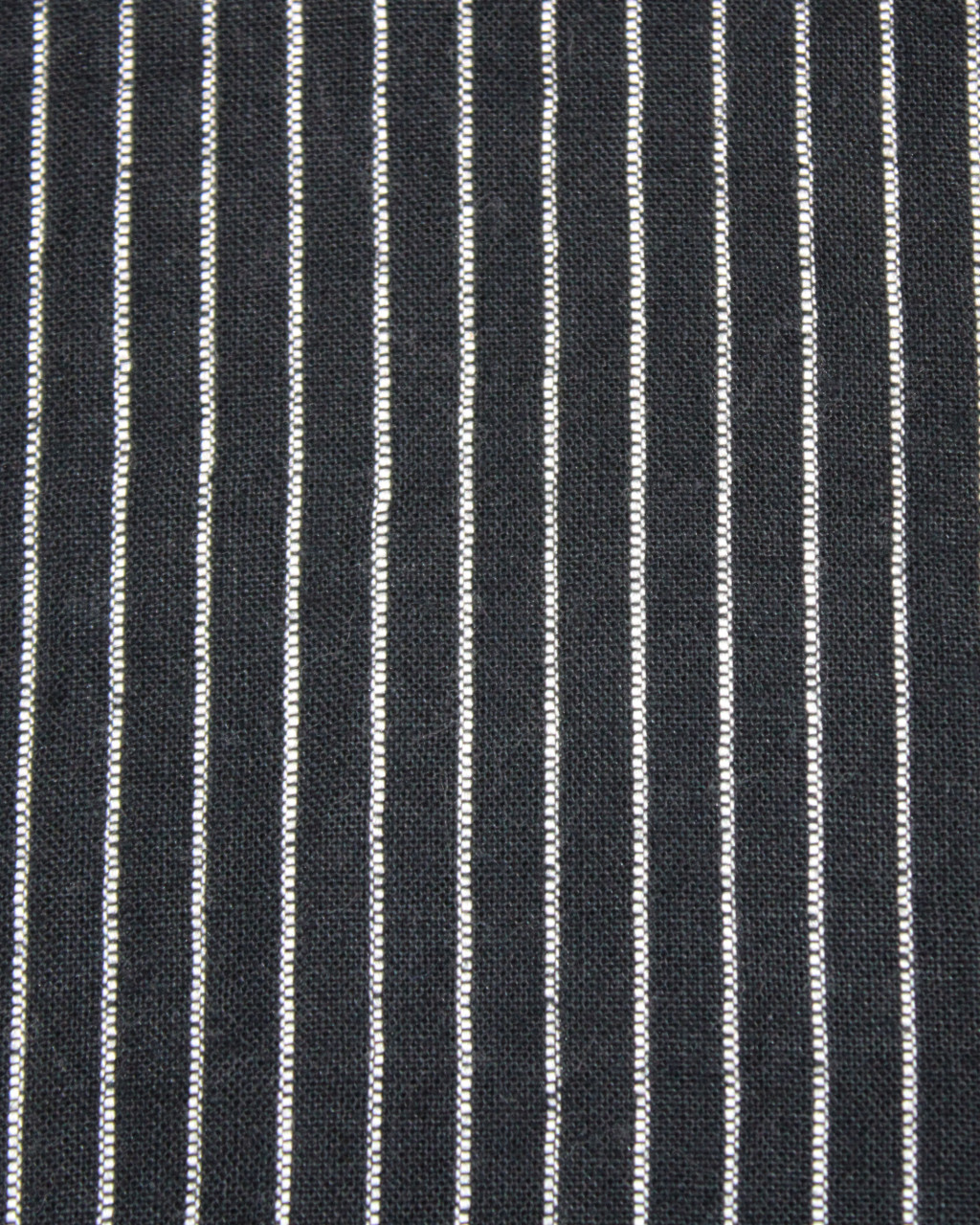 (1035) Cotton Azo-free dyed yardage from Murshidabad - Black, white, stripes