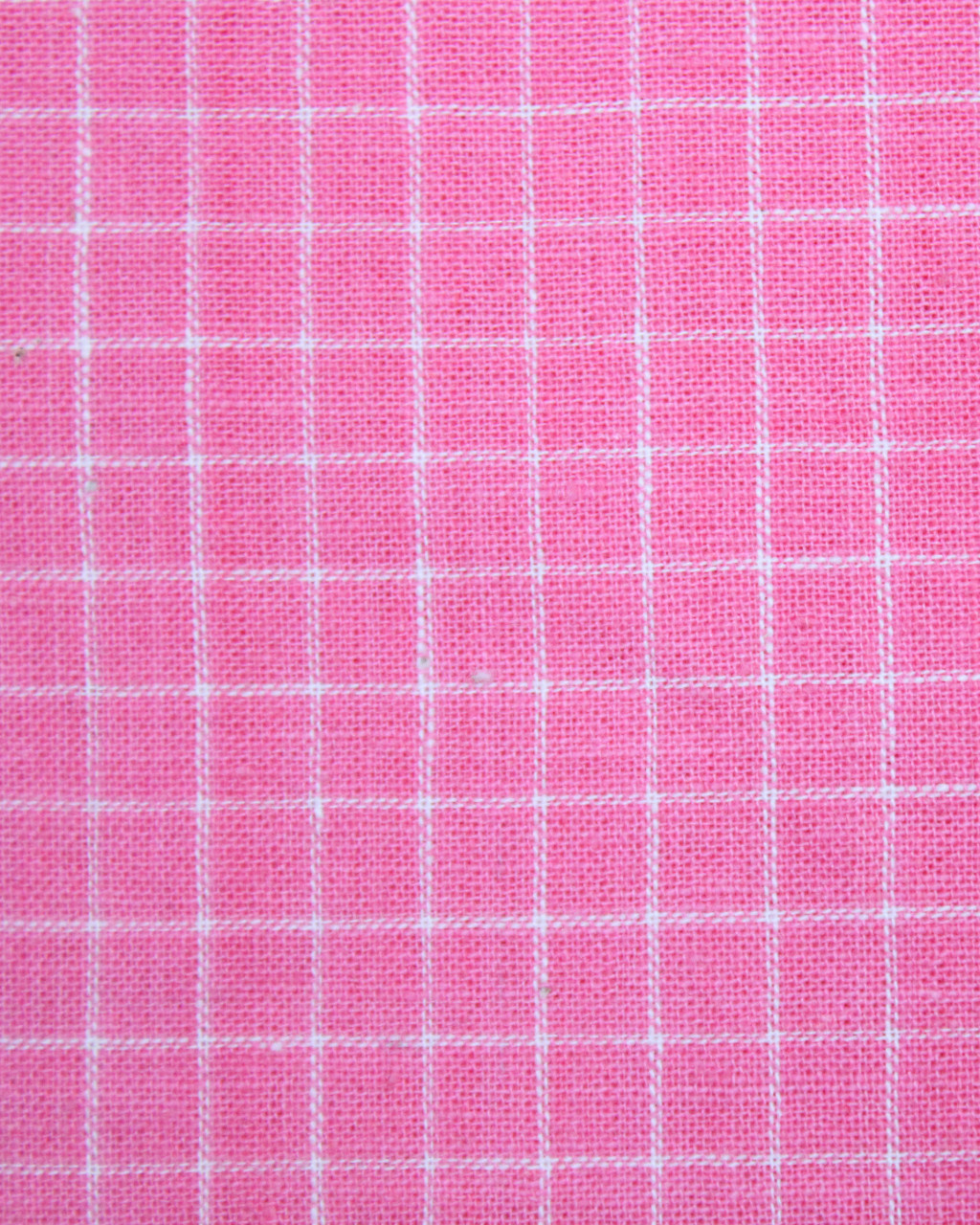 (1379) Cotton and khadi  Azo-free dyed yardage from Murshidabad - Pink, white, checks