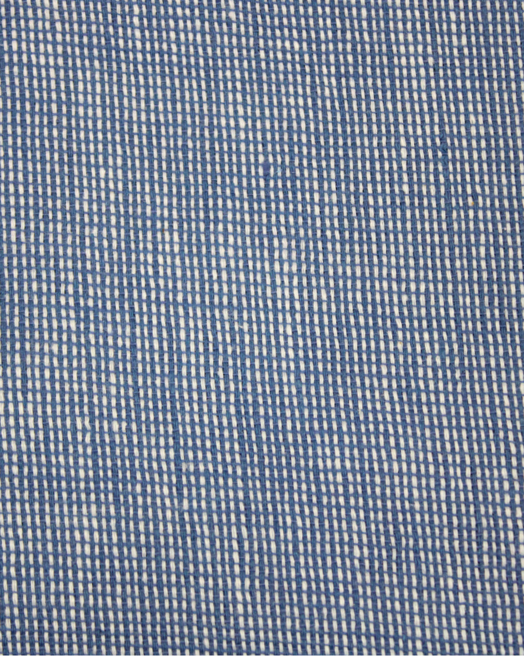 (1383) Cotton and khadi  Azo-free dyed yardage from Murshidabad - Blue, white, pinstripes